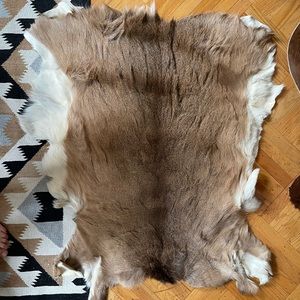 Deer hide rug